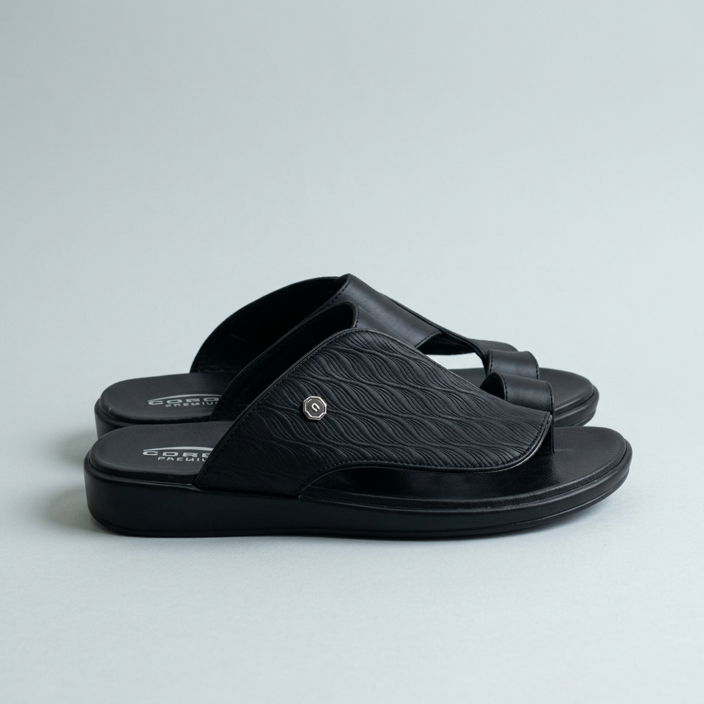 Wave Sandal — Black (2)
